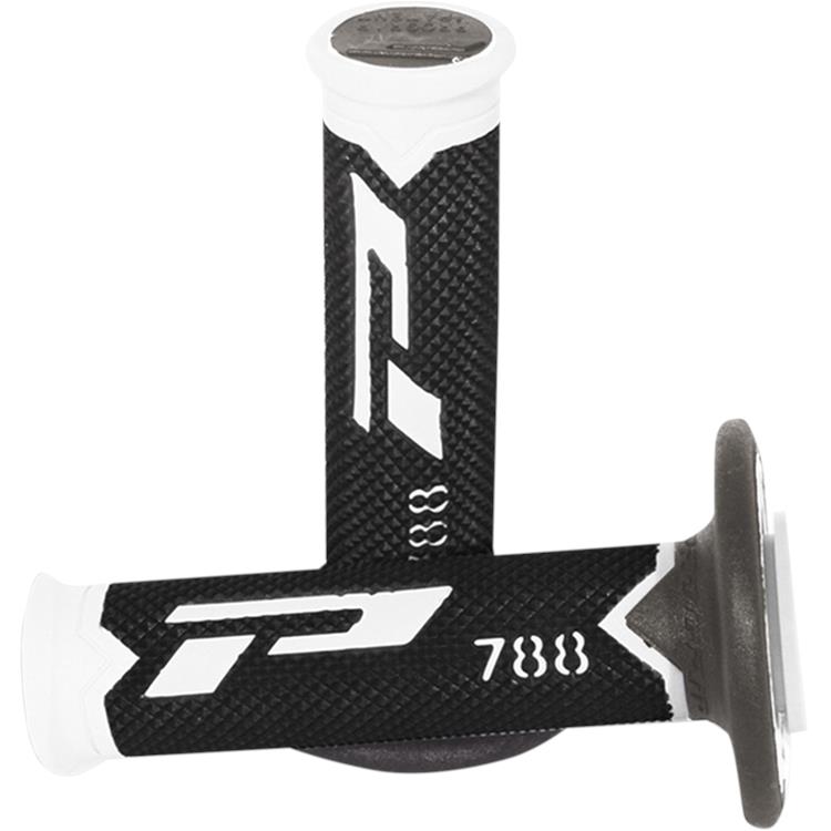 Manopole motard Pro Grip triple density 788 bianco Nero Grigio