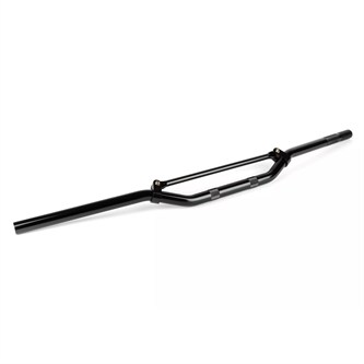 manubrio alluminio 22 mm pitbike piega bassa nero