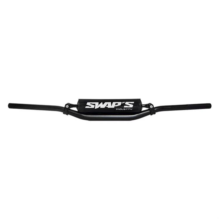 Manubrio motocross Swaps 28 mm piega bassa + barra con barpad