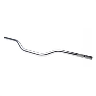 manubrio pit bike piega bassa argento 28 mm