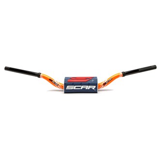 manubrio scar 286 mm o2 graphic colour piega mcgrath arancione blu scuro
