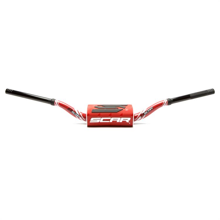 Manubrio Scar 28 mm O2 Graphic Colour piega RC Rosso - Rosso