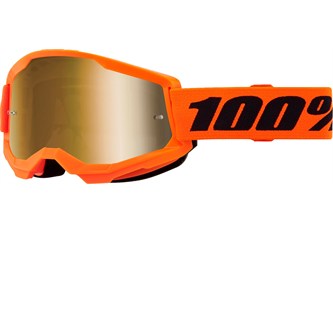 mascherina 100 strata 20 arancione lente a specchio oro