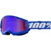 Mascherina 100% STRATA 2.0 Blu - Lente a Specchio Rosso e Blu in Abbigliamento