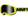 Mascherina 100% STRATA 2.0 Giallo - Lente Fumè in Mascherine Motocross