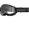 Mascherina 100% STRATA 2.0 Nero - Lente Chiara in Mascherine Motocross