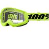 Mascherina 100% STRATA 2.0 Giallo - Lente Chiara in Mascherine Motocross