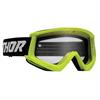 Mascherina bambino THOR Combat Giallo Fluo Nero - lente chiara in Mascherine Motocross