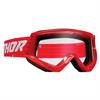 Mascherina bambino THOR Combat Rosso - lente chiara in Mascherine Motocross