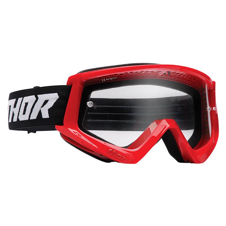 Mascherina bambino THOR Combat Rosso Nero - lente chiara