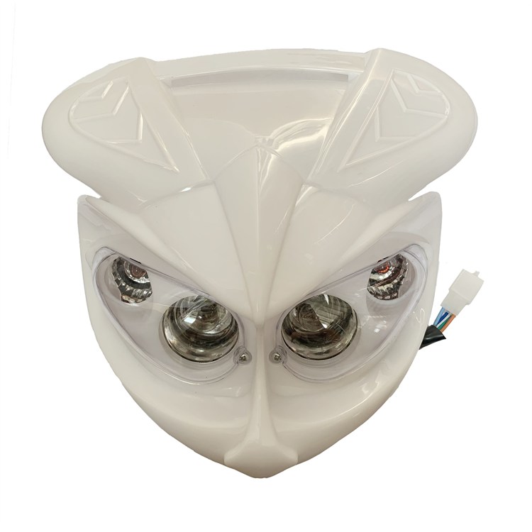 Mascherina con faro replica Acerbis Cyclope Bianco