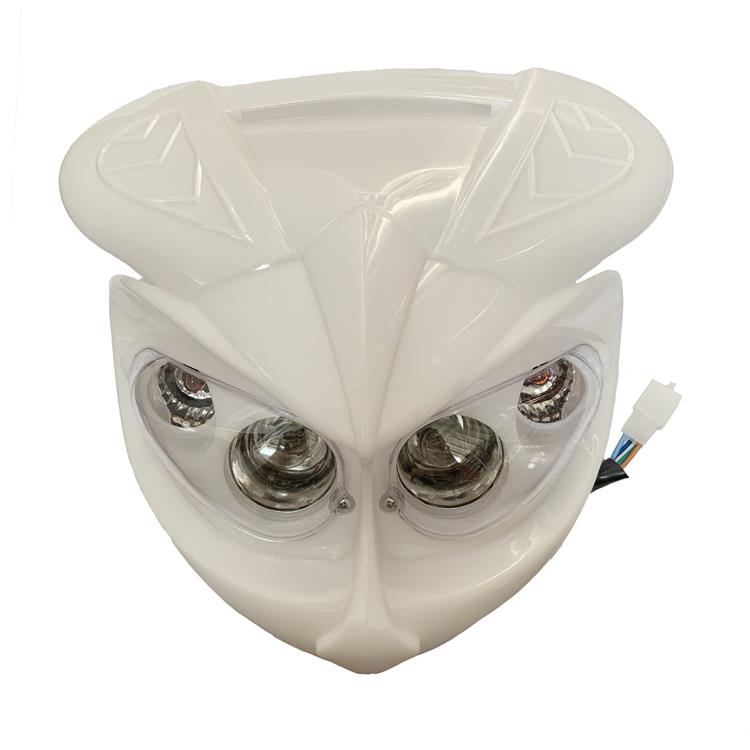 Mascherina con faro replica Acerbis Cyclope Bianco