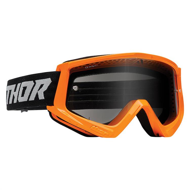 Mascherina THOR Combat Arancione Nero - lente scura