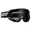 Mascherina THOR Combat Nero Bianco - lente scura in Mascherine Motocross