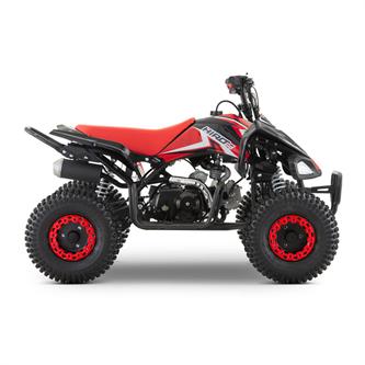 miniquad 125 cc hiro hurricane 7 rosso 6 12 anni