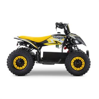 miniquad elettrico 800 watt hiro cobra 6 giallo 3 8 anni