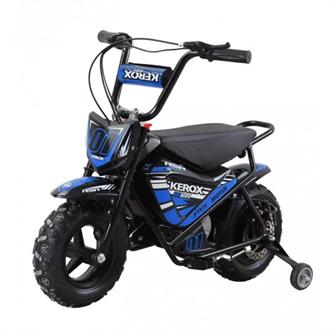 moto elettrica bambino e fat kids  250w blu