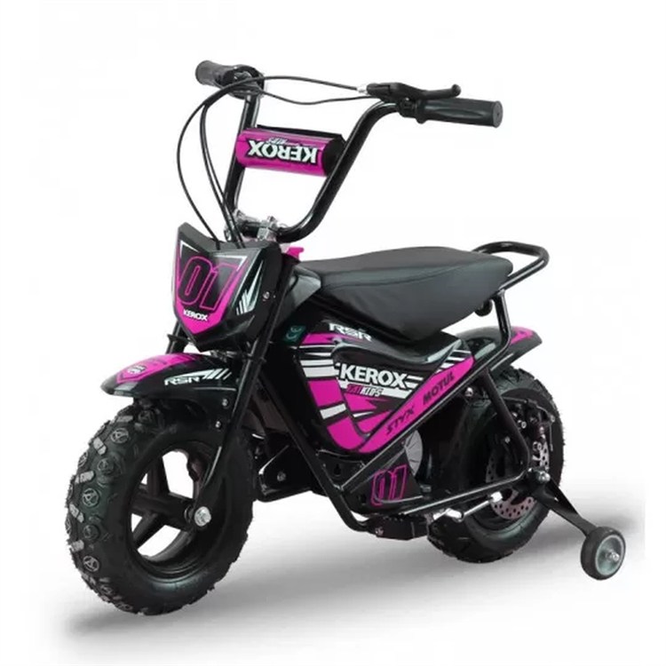 Moto elettrica bambino E-Fat Kids  250W Rosa