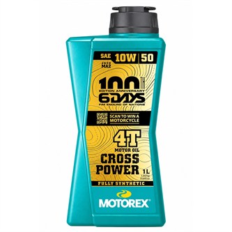 olio motore motorex cross power 10w50 4t sintentico 6days le[1l]