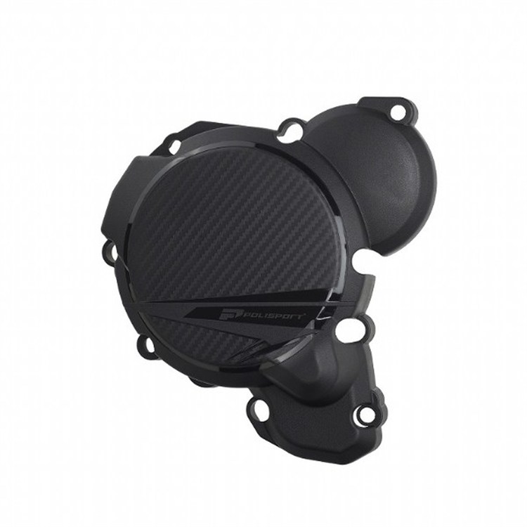 Protezione coperchio generatore polisport Husqvarna 250 TC (2023-2025) Nero