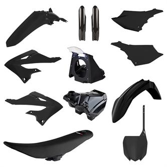 kit plastiche polisport restyling completo con sella e serbatoio yamaha yz 125 2002 2021 nero