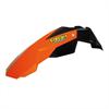 Parafango anteriore Circuit Nero-arancio in Plastiche Motard