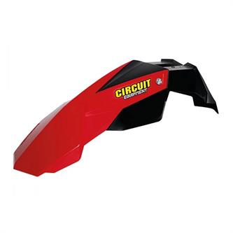 parafango anteriore pitbike nero rosso