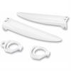 Parasteli forcella Kawasaki KX 85 (98-13) Bianco in Plastiche
