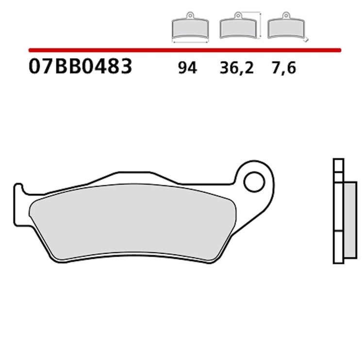 Pastiglie Brembo Ducati Desmo 450 MX (2025) anteriori genuine