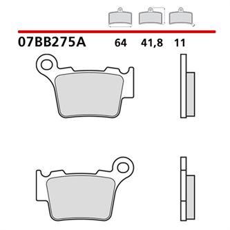 pastiglie brembo husqvarna 250 fc 14 23 posteriori genuine
