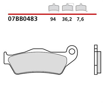 pastiglie brembo ktm 300 exc 99 23 anteriori genuine