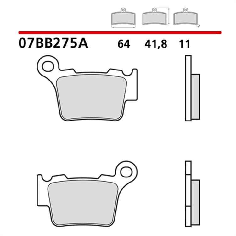 Pastiglie Brembo Sherco 125 SE-R (18-23) posteriori genuine