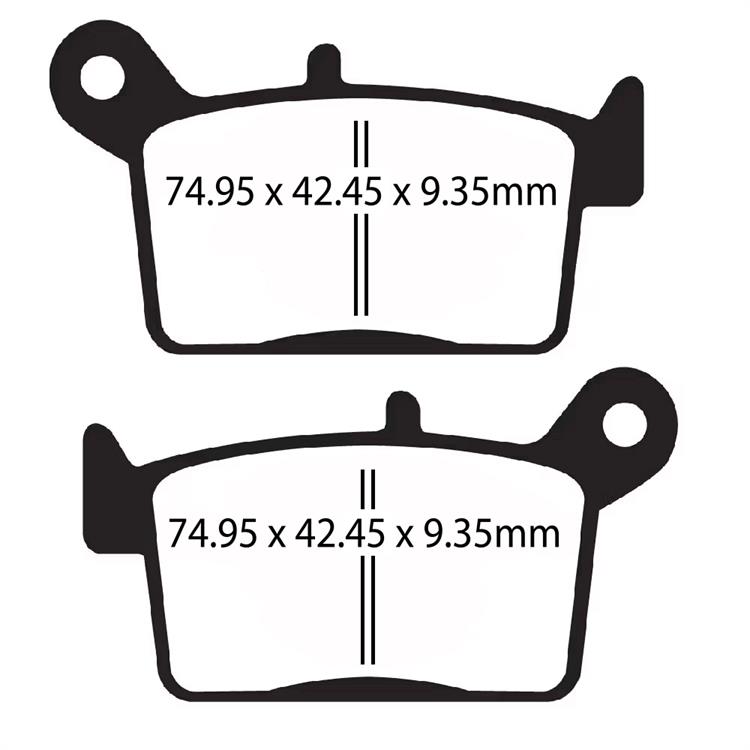 Pastiglie freno FA697HH EBC Sinterizzate