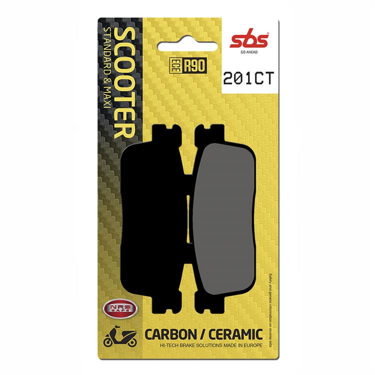 Pastiglie freno SBS Peugeot LXR 200 I (10-11) posteriori carbonio ceramiche