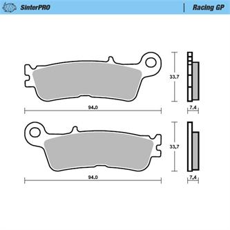 pastiglie moto master fantic 125 xe 23 anteriori nitro