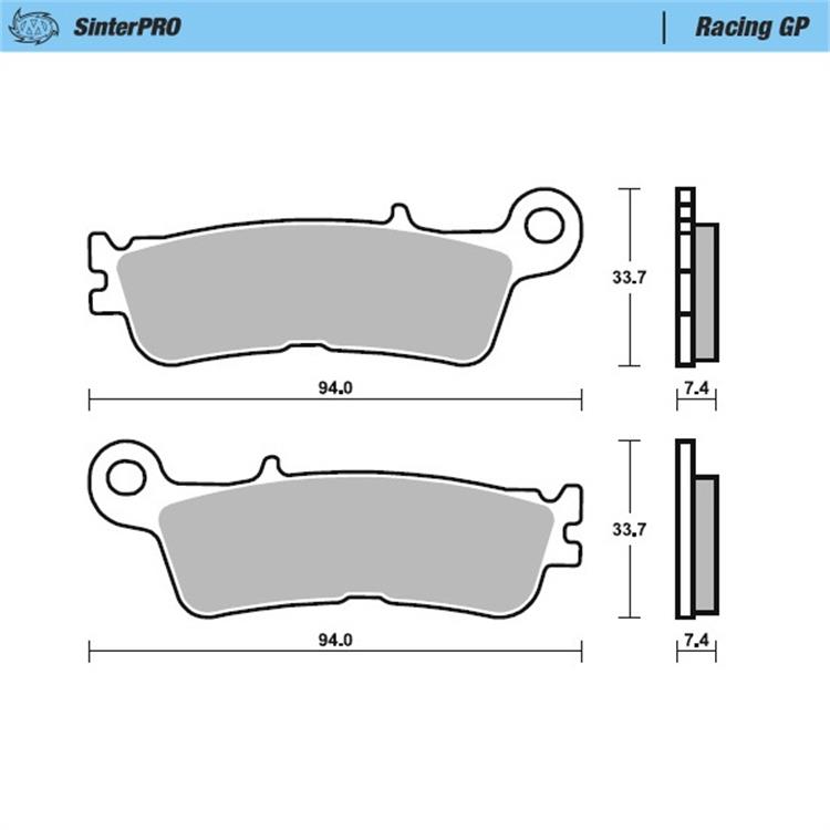 Pastiglie Moto Master Yamaha YZ 450 F (20-23) anteriori nitro
