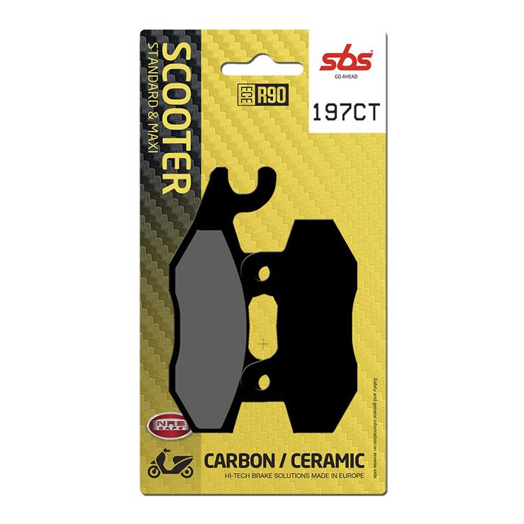 Pastiglie SBS Peugeot Geostyle 300 Premium (11-12) posteriori carbonio ceramiche posteriori carbonio ceramiche