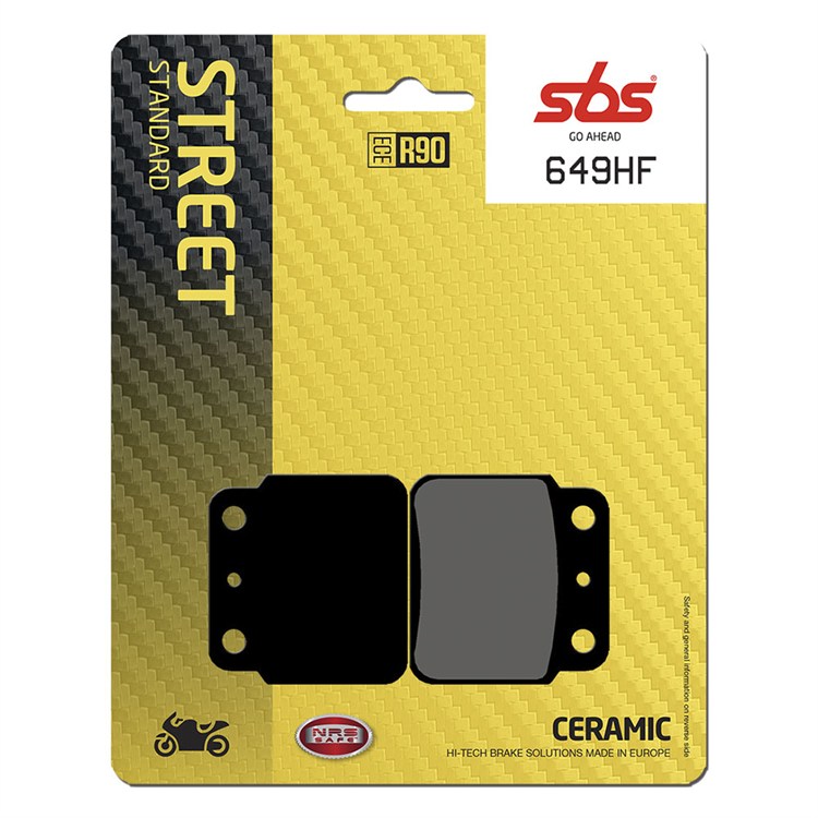 Pastiglie SBS Suzuki LT 250 S 2x4 Quadsport (1989-1990) posteriori ceramiche