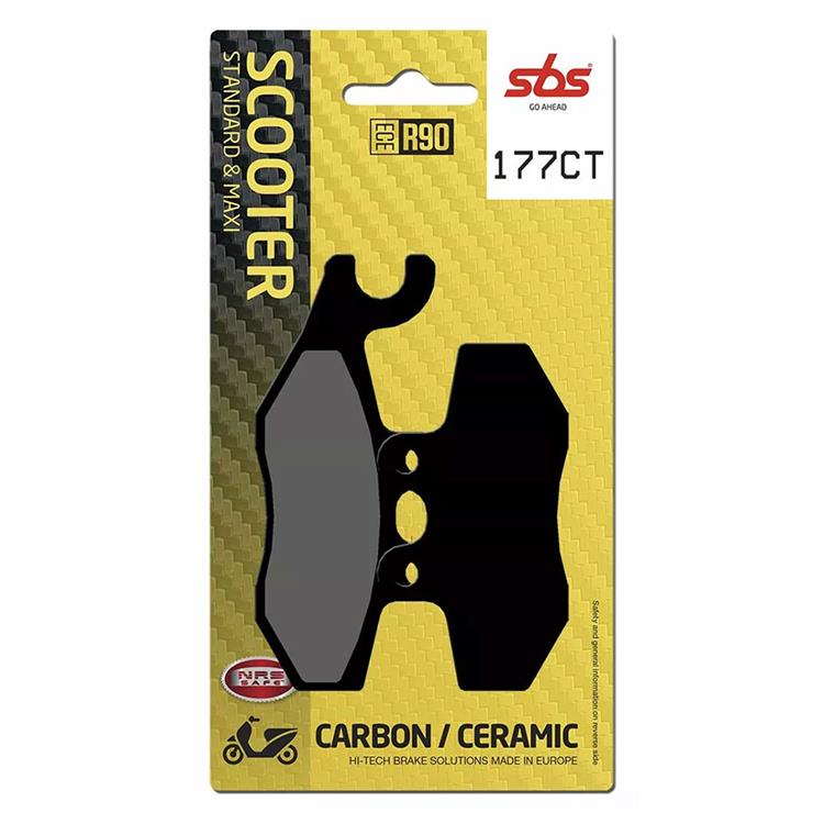 Pastiglie SBS Vespa GTS 300 I.E. ABS Touring (17-17) posteriori carbonio ceramiche