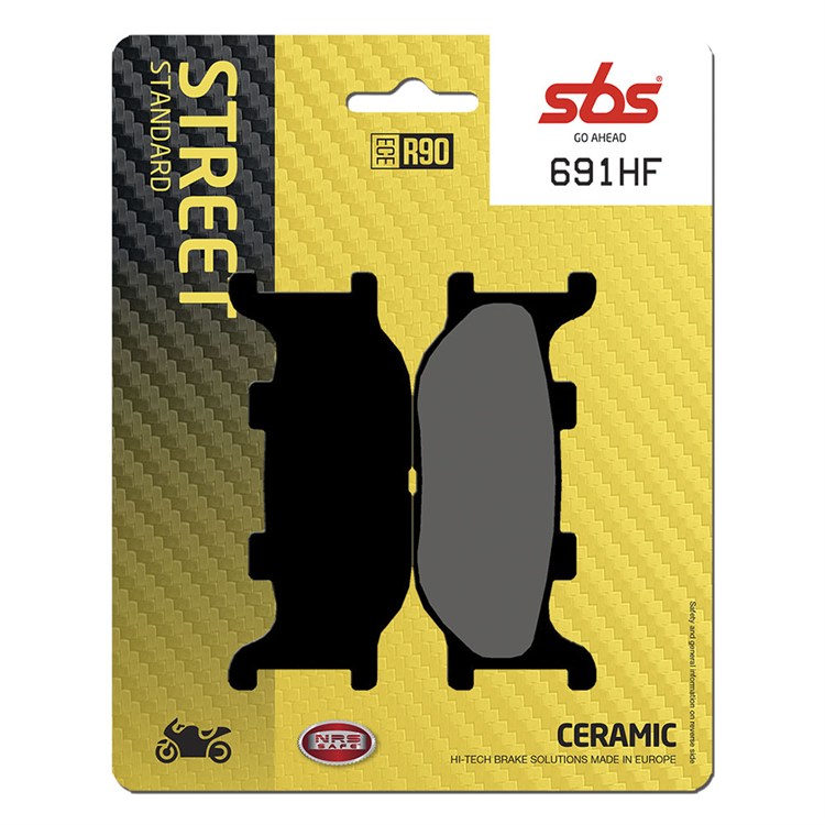 Pastiglie SBS Yamaha XVS 125 Drag Star (2000-2004) anteriori ceramiche