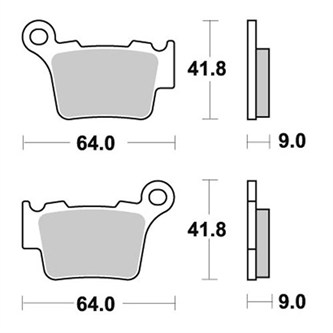 pastiglie wrp ducati desmo 450 mx 2025 posteriori race