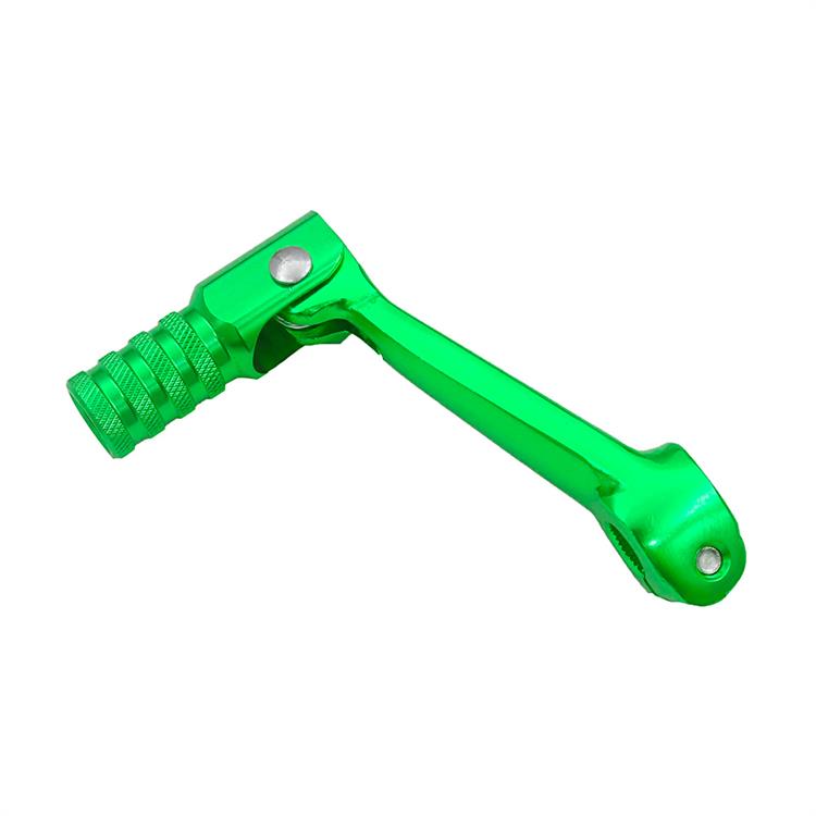 Pedalina cambio pit bike corta CNC Verde