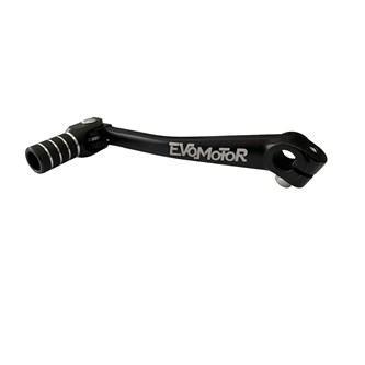 pedalina cambio pitbike cnc nera evomotor