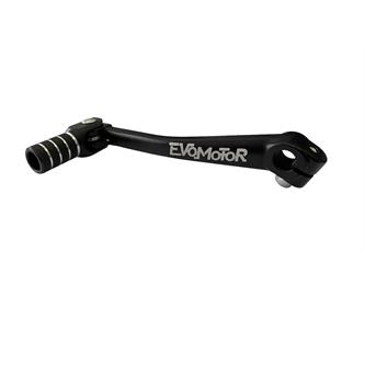 pedalina cambio pitbike cnc nera evomotor