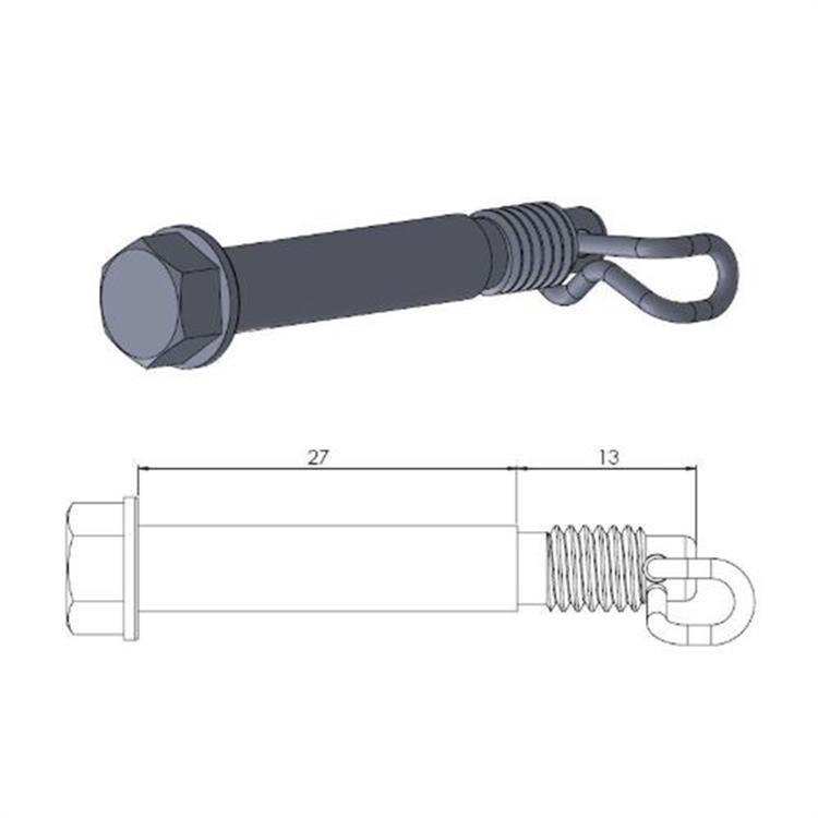 Perno pinza freno Husqvarna 65 TC (17-22) posteriore Moto Master