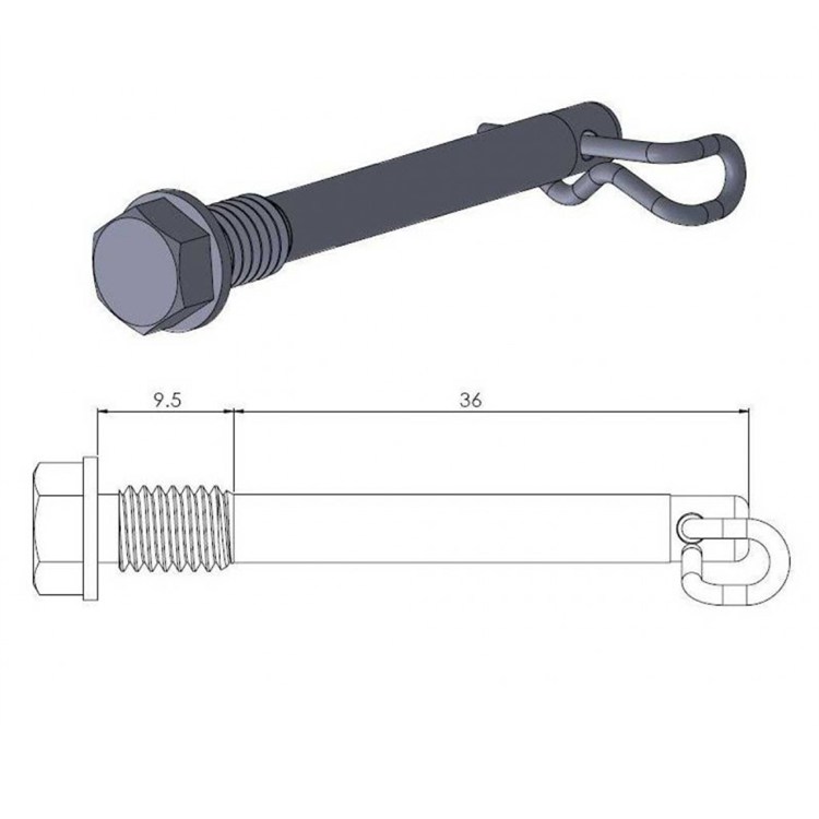 Perno pinza freno Husqvarna 85 TC (2014-2020) posteriore Moto Master