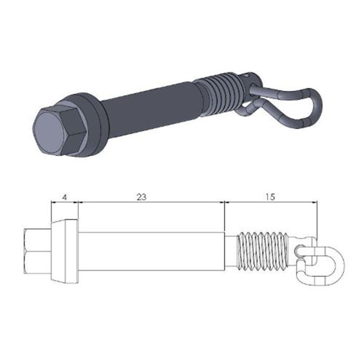 Perno pinza freno KTM 85 SX (2004-2011) anteriore Moto Master