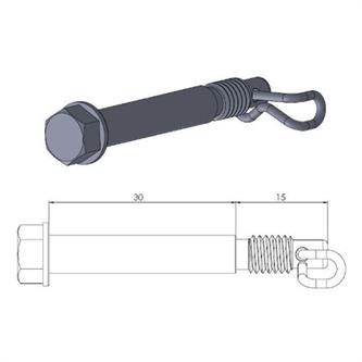 perno pinza freno ktm 85 sx 12 20 anteriore moto master