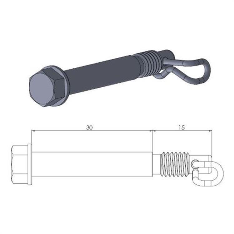 Perno pinza freno KTM 85 SX (2012-2020) anteriore Moto Master