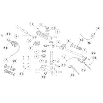 piastra di sterzo inferiore originale ohvale gp2 21 24